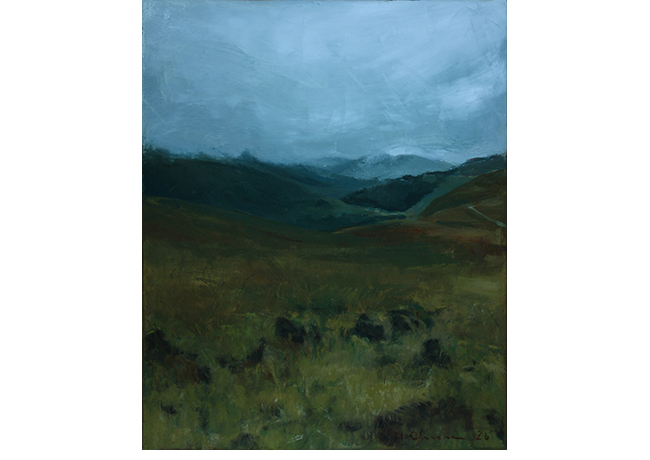 En el Ben Nevis. 27 x 22 cm. �leo sobre tabla.