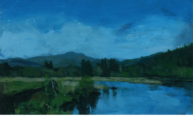 Apuntes de un viaje a Escocia 2. 11,5 x 19,5 cm. �leo sobre tabla. 